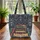 Ornate Antique Books Stack Botanical Floral Leaves Vines Berries - Book Lover Gift Quilted Tote Bag - 3