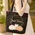 Sleepy Cats Floral Wreath Botanical Vines Personalized - Cat Lover Everyday Tote Quilted Tote Bag - 4