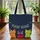 Bold Graphic Cats Personalized Name Bunting - Folk Art Everyday Tote Pet Lover Gift Quilted Tote Bag - 3