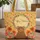 Brown Bear Wildflowers Floral Wreath Name - Everyday Tote Wildlife Lover Gift Quilted Tote Bag - 1