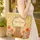 Brown Bear Wildflowers Floral Wreath Name - Everyday Tote Wildlife Lover Gift Quilted Tote Bag - 4