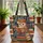 Personalized Wise Owl Reading Open Book on Antique Books - Book Lover Reading Gift Quilted Tote Bag - 3