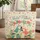 Tropical Parrots Hibiscus Palm Fronds Personalized Your Name - Tropical Lover Gift Quilted Tote Bag - 1