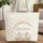 Two Bunnies Nuzzling Wildflowers Floral Wreath Leaves - Everyday Carryall Quilted Tote Bag - 1