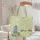 Lupine Flower Blue Blooms Green Leaves Botanical Vines - Nature Lover Travel Gift Quilted Tote Bag - 5