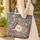 Vintage Books Botanical Floral Wreath Name Text - Book Lover Everyday Gift Quilted Tote Bag - 4