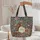 Vintage Books Botanical Floral Wreath Name Text - Book Lover Everyday Gift Quilted Tote Bag - 5