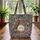 Vintage Books Botanical Floral Wreath Name Text - Book Lover Everyday Gift Quilted Tote Bag - 3