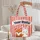 Smiling Fox Bunny Your Name Stars - Everyday Carry Gift for Kids Quilted Tote Bag - 5