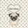 Pug Large Expressive Eyes Happy Smile Heart Paw Prints - Dog Lover Everyday Tote Gift Quilted Tote Bag - 7