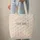 Nuzzling Bunnies Flowers Sage Green Leaves Your Name Wreath Spring Gift for Newborn Nursery Quilted Tote Bag - 6