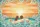 Couple Pool Sunset Ocean Name Ribbon - Romantic Gift for Lovers Quilted Tote Bag - 7