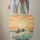 Couple Pool Sunset Ocean Name Ribbon - Romantic Gift for Lovers Quilted Tote Bag - 6
