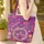 Personalized Name Floral Wreath Tapestry Flowers Butterflies Everyday Carry Gift Quilted Tote Bag - 4