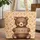 Adorable Bear Cub Your Name Wooden Sign - Autumn Leaves Berries Fall Home Decor Gift Quilted Tote Bag - 1