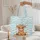 Highland Cow Floral Name Banner - Farmhouse Home Decor Gift for Cow Lover Quilted Tote Bag - 5