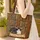 Personalized Black White Cat Bookshelf - Book Lover Home Decor Gift Quilted Tote Bag - 4