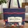 Garden Wildflower Bouquet Personalized Book Stars Stripes - American Independence Day Gift Quilted Tote Bag - 1