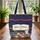 Garden Wildflower Bouquet Personalized Book Stars Stripes - American Independence Day Gift Quilted Tote Bag - 3