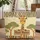 Bold Zebra Stripe Giraffe Acacia Trees - Wildlife Lover Gift Quilted Tote Bag - 1