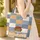 Personalized Dachshund Beret Striped Shirt - Everyday Tote Dog Lover Gift Quilted Tote Bag - 4