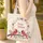 Two Adorable Red Cardinals Tree Branch Floral Wreath Personalized - Wildlife Lover Gift Quilted Tote Bag - 4