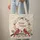 Two Adorable Red Cardinals Tree Branch Floral Wreath Personalized - Wildlife Lover Gift Quilted Tote Bag - 6