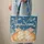 Two Bunnies Nuzzling Cycladic Houses Golden Stars Ocean Waves Sunset - Ocean Lover Gift Quilted Tote Bag - 6