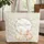 Hugging Nuzzling Bunnies Wildflower Garden Wreath Heart Accents Nature Lover Gift Quilted Tote Bag - 1