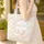 Hugging Nuzzling Bunnies Wildflower Garden Wreath Heart Accents Nature Lover Gift Quilted Tote Bag - 4