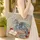 Blue Dragon Ornate Books Personalized Name - Fantasy Lover Gift for Bookworm Quilted Tote Bag - 4