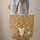 Personalized Fox Wildflower Cross Stitch - Farmhouse Decor Gift for Fox Lover Quilted Tote Bag - 6