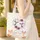 Personalized Name Hummingbirds Heart Roses Lavender - Nature Lover Gift Quilted Tote Bag - 4