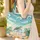 Three Sea Turtles Ocean Waves Seashells Marine Life - Everyday Ocean Lover Gift Quilted Tote Bag - 4