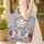 Texas Bluebonnet White Star Floral Wreath - Garden Lover Everyday Carry Quilted Tote Bag - 4