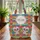 Mexican Folk Art Sugar Skulls Cacti Desert Flowers Name Wreath - Everyday Use Gift Quilted Tote Bag - 3