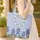 Bluebonnet Wildflowers Floral Wreath Swirling Leaves Your Name - Botanical Home Decor Gift Quilted Tote Bag - 4