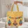 Geometric Floral Chickens Your Name - Everyday Accessory for Chicken Lover Quilted Tote Bag - 5