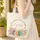 Books Flowers Lush Leaves Wreath Swirling Vines - Reading Lover Gift for Bookworm Quilted Tote Bag - 4
