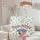 Pink Flamingo Blue Sunglasses Hibiscus Your Name - Beach Vacation Quilted Tote Bag - 5