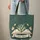 Open Book Lily of the Valley Butterflies Botanical Vines - Everyday Tote Gift for Her Quilted Tote Bag - 6