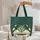 Open Book Lily of the Valley Butterflies Botanical Vines - Everyday Tote Gift for Her Quilted Tote Bag - 5