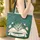 Open Book Lily of the Valley Butterflies Botanical Vines - Everyday Tote Gift for Her Quilted Tote Bag - 4