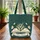 Open Book Lily of the Valley Butterflies Botanical Vines - Everyday Tote Gift for Her Quilted Tote Bag - 3