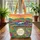 Blue Red Train Wildflower Sunset Name Wreath - Everyday Tote Travel Essentials Quilted Tote Bag - 3