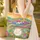 Blue Red Train Wildflower Sunset Name Wreath - Everyday Tote Travel Essentials Quilted Tote Bag - 4