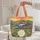 Blue Red Train Wildflower Sunset Name Wreath - Everyday Tote Travel Essentials Quilted Tote Bag - 5