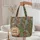 Saguaro Cacti Desert Wildflower Personalized Folk Art Southwestern Home Decor Gift Quilted Tote Bag - 5