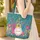 Ornate Acoustic Guitars Floral Vines Personalized - Music Lover Gift Quilted Tote Bag - 4
