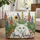 White Cat Floral Wildflower Garden Snapdragon Sunflower - Personalized Cat Lover Gift Quilted Tote Bag - 1
